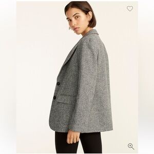 J. Crew 100% Wool Sommerset blazer in graphite English wool herringbone